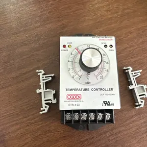 Ogden ETR-4-03 temperature controller, front dial and terminals